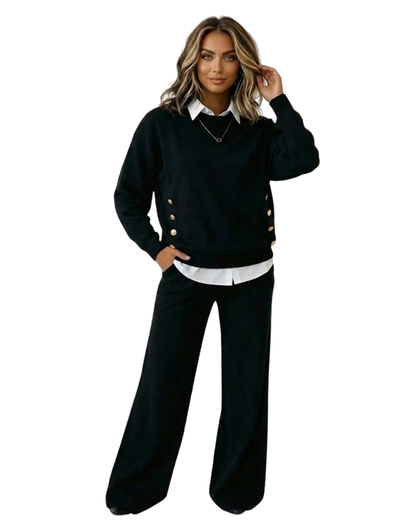 Conjunto de Camisola e Calças para Mulher