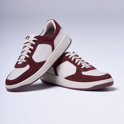 Sapatilhas Urbanas em Camurça e Couro com Design Bicolor e Sola Resistente para Mulher