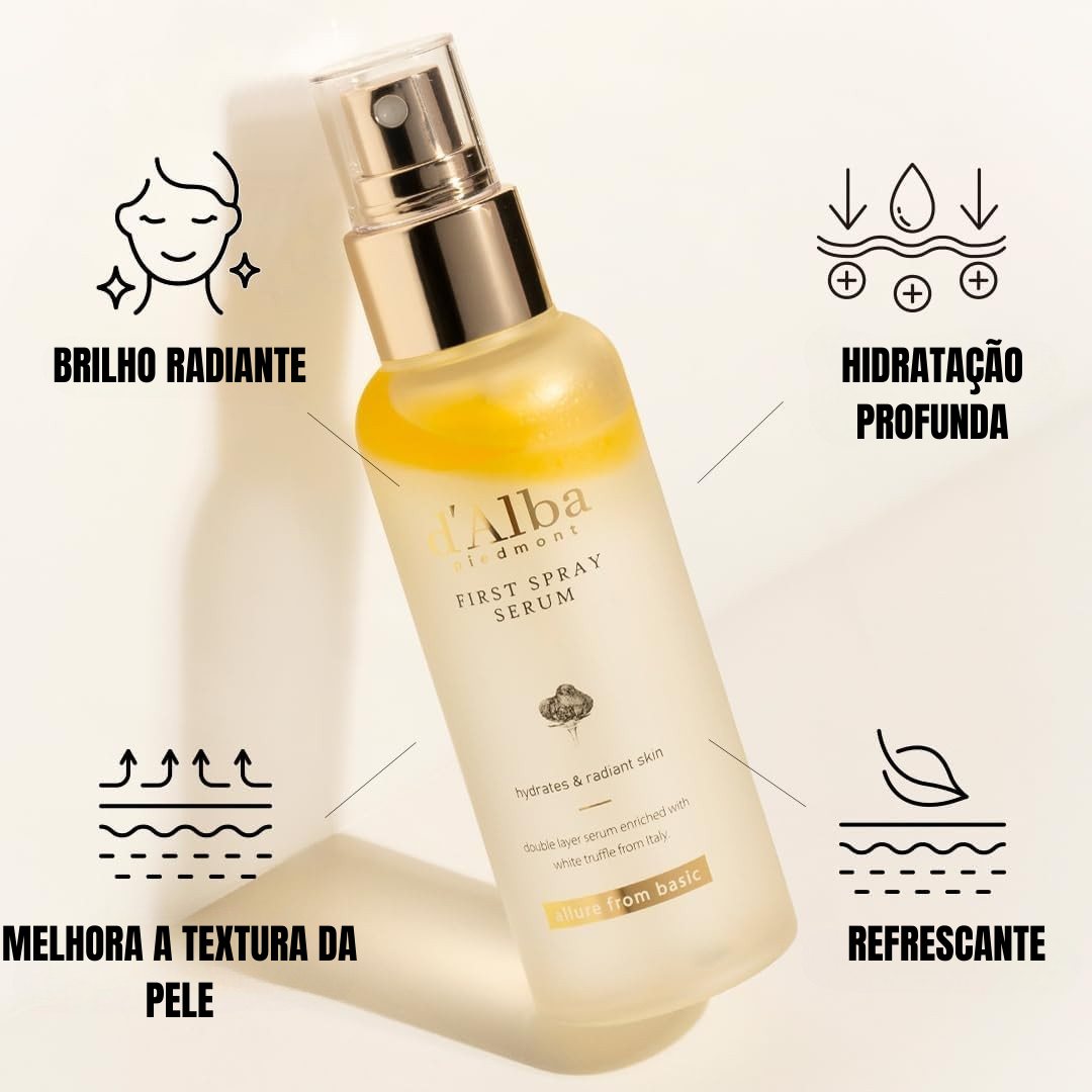 Spray hidratante e de cuidado da pele com trufas brancas (PROMOÇÃO 2X1)