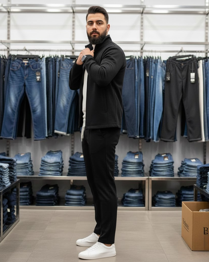 Conjunto Desportivo Bordado de Duas Peças de Alta Versatilidade para Homem