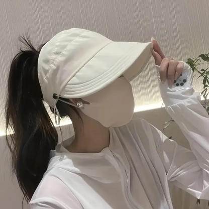 Chapéu de sol com parte superior oca e proteção UV para uso externo