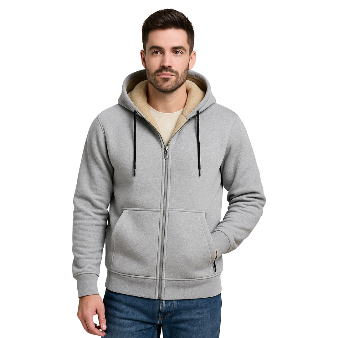 Casaco com Capuz e Fecho Total para Homem