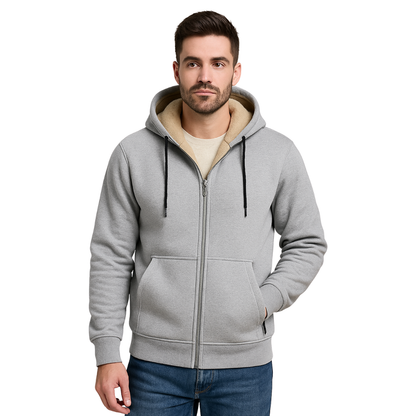 Casaco com Capuz e Fecho Total para Homem