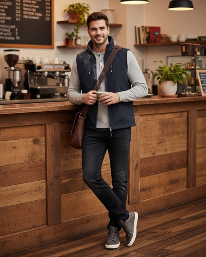 Colete acolchoado sem mangas com corte oversize®