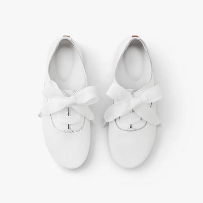 Calçado em Pele e Sola Flexível para Mulher