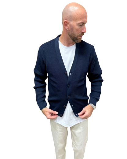 Cardigã de Malha Clássico para Homem