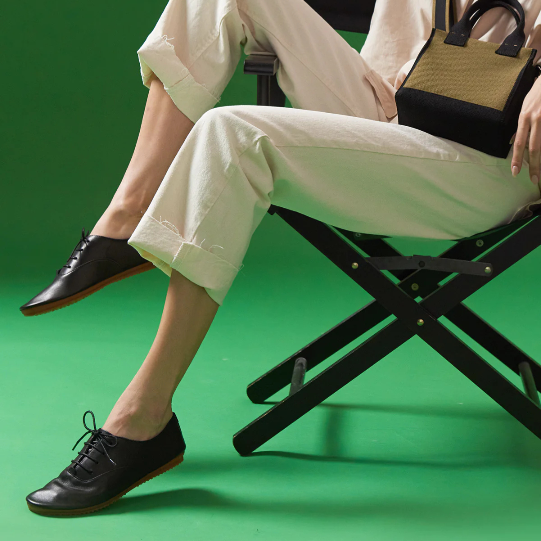 Sapatilhas Femininas Premium em Couro Liso com Estilo Casual Sofisticado