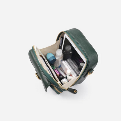 Bolsa de Ombro Compacta com Design Elegante e Fecho de Fivela