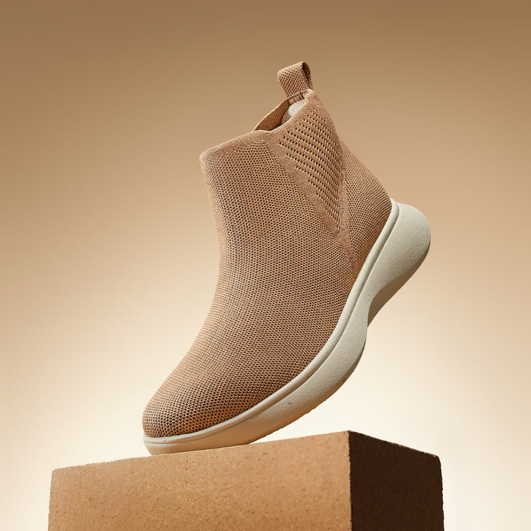 Botas desportivas slip-on com biqueira redonda