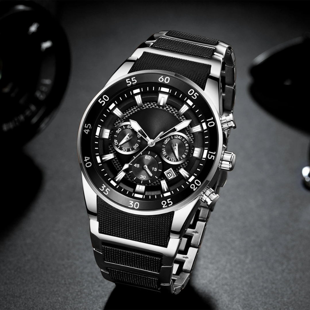 Relógio de quartzo multifuncional resistente à água para homem®