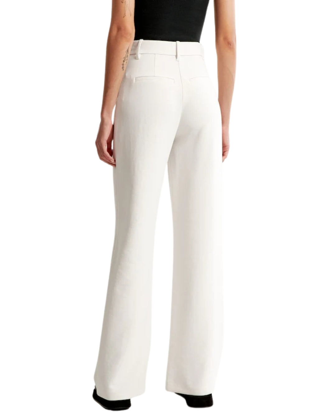 Calças Clássicas de Perna Larga para Mulher