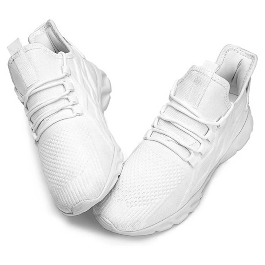 Calçado Desportivo Respirável com Sola Almofadada e Design Leve para Corrida e Treino.