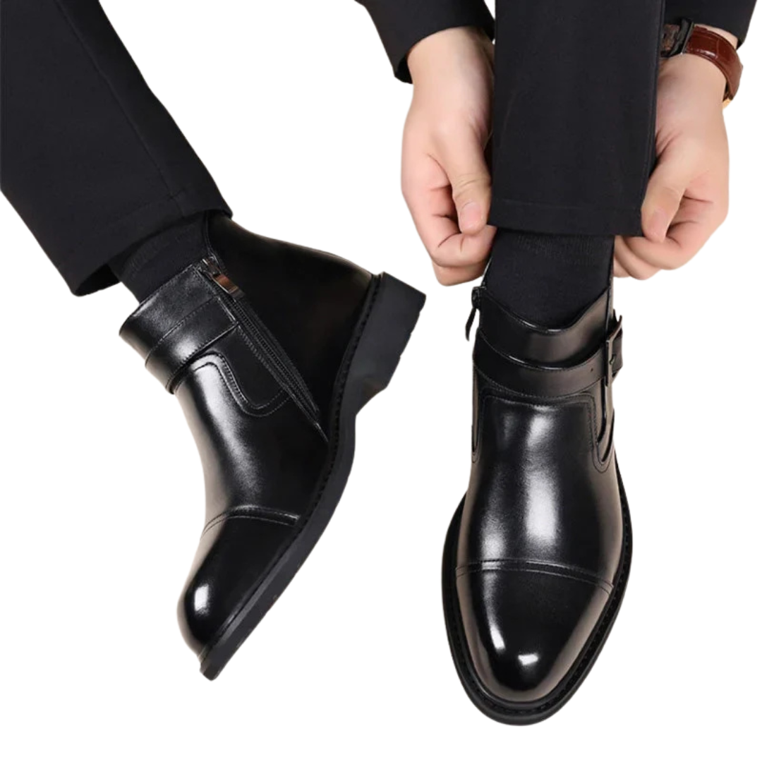 Botas Curtas com Interior Polar e Fecho Duplo para Homens