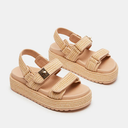 Sandálias ergonómicas para mulher com tiras ajustáveis