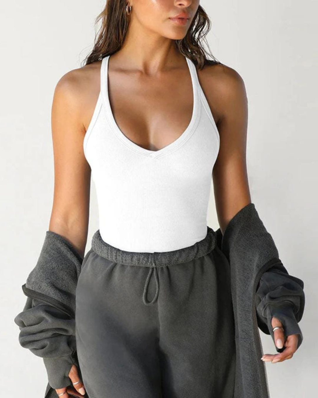 Top Justo Feminino Casual com Elegância