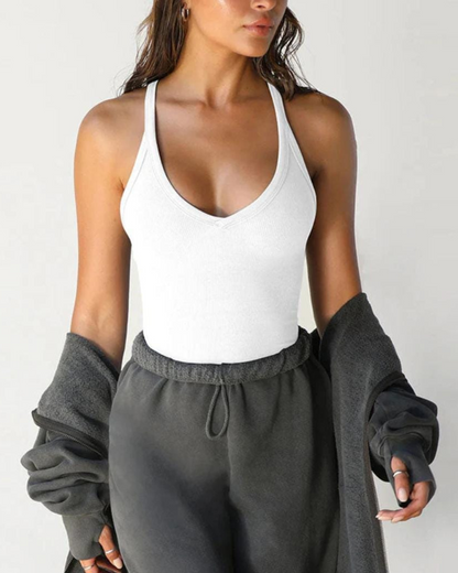 Top Justo Feminino Casual com Elegância