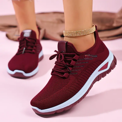 Ténis ergonómicos leves e respiráveis para mulheres