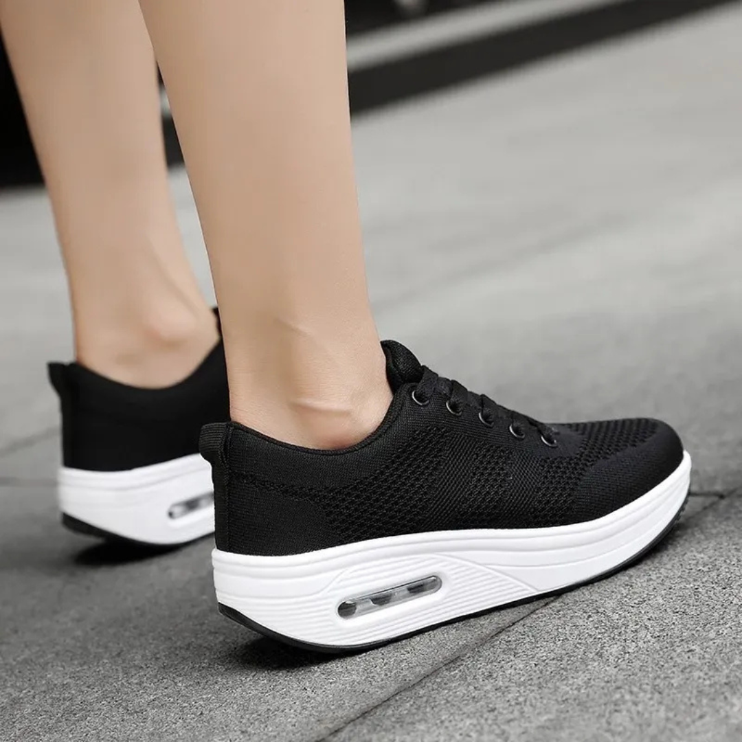 Sapatos Ortopédicos Leves com Malha Respirável para Mulher