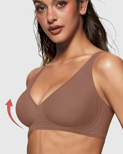 Soutien push-up sem costuras com decote em V profundo (OFERTA 2X1)