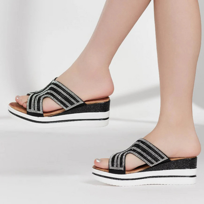 Sandália Casual para Mulher com Glitter