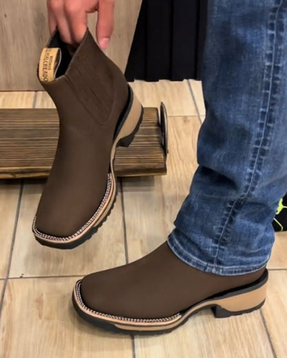 Botins Cowboy de Couro para Homens