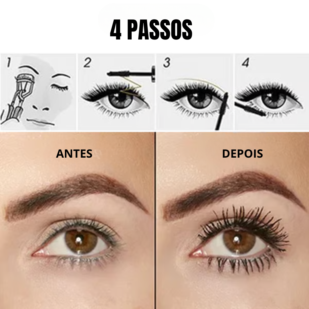 Rímel de volume à prova d'água (EM PROMOÇÃO 2X1)