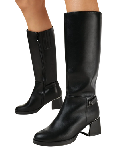 Botas de Cano Alto para Mulher com Forro Interior de Lã