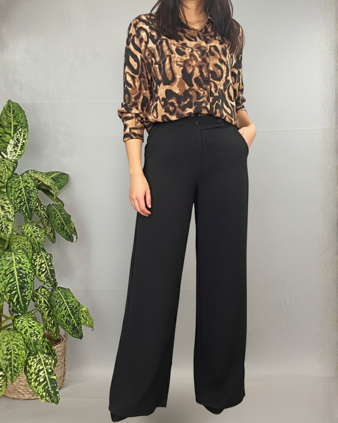 Calças de Estilo Alfaiataria para Mulher