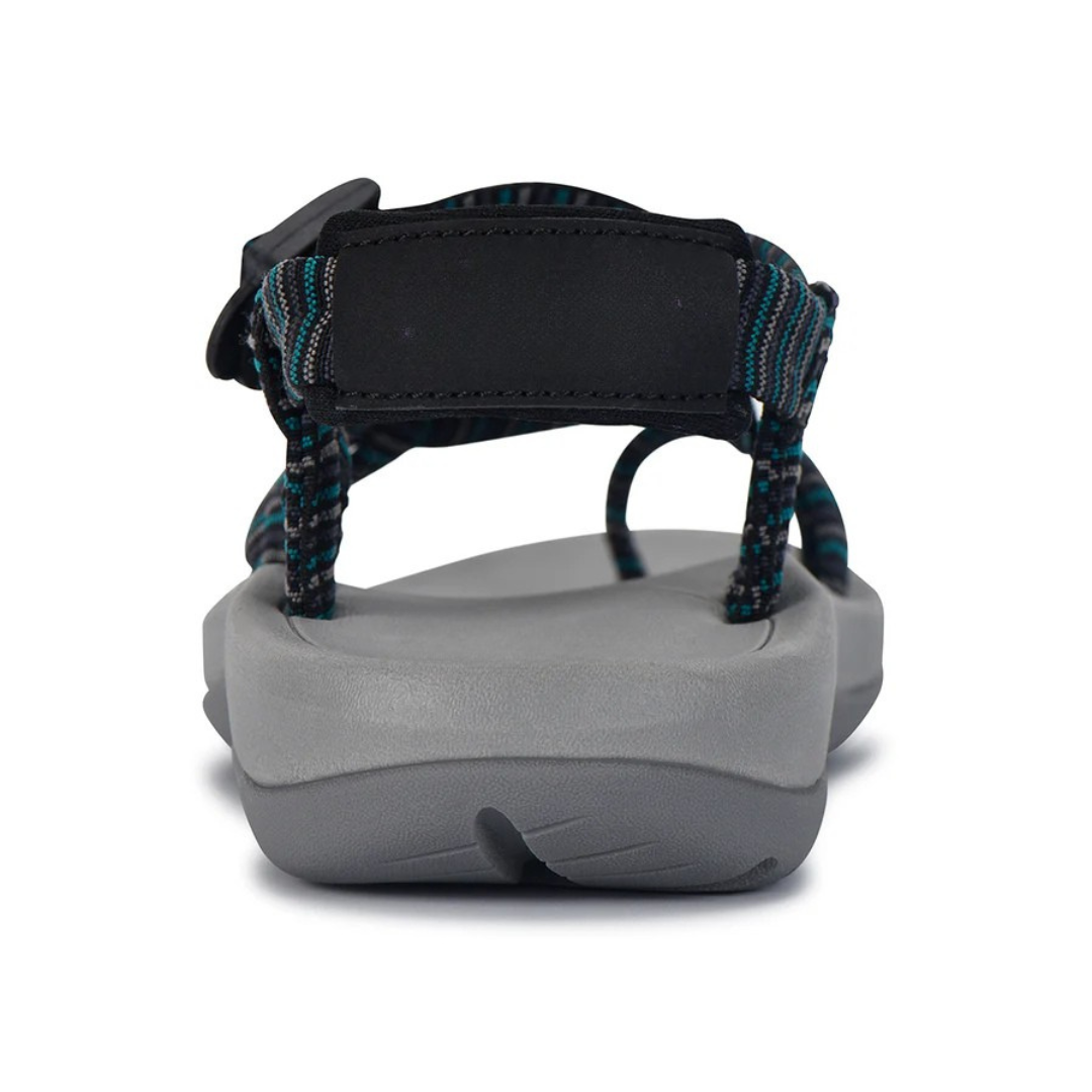 Sandálias Desportivas com Tiras Ajustáveis e Sola Cinzenta Ergonómica para Mulher