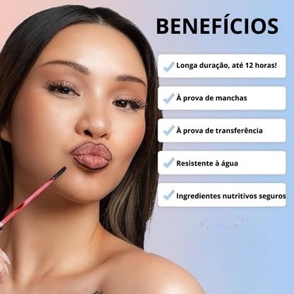 Brilho Labial Tattoo com Cor de Longa Duração e Efeito Hidratante (OFERTA 2X1)