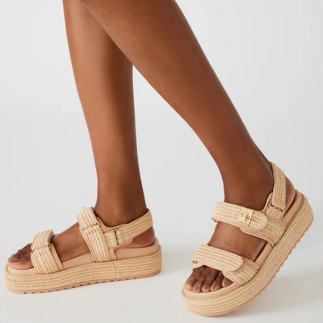 Sandálias ergonómicas para mulher com tiras ajustáveis