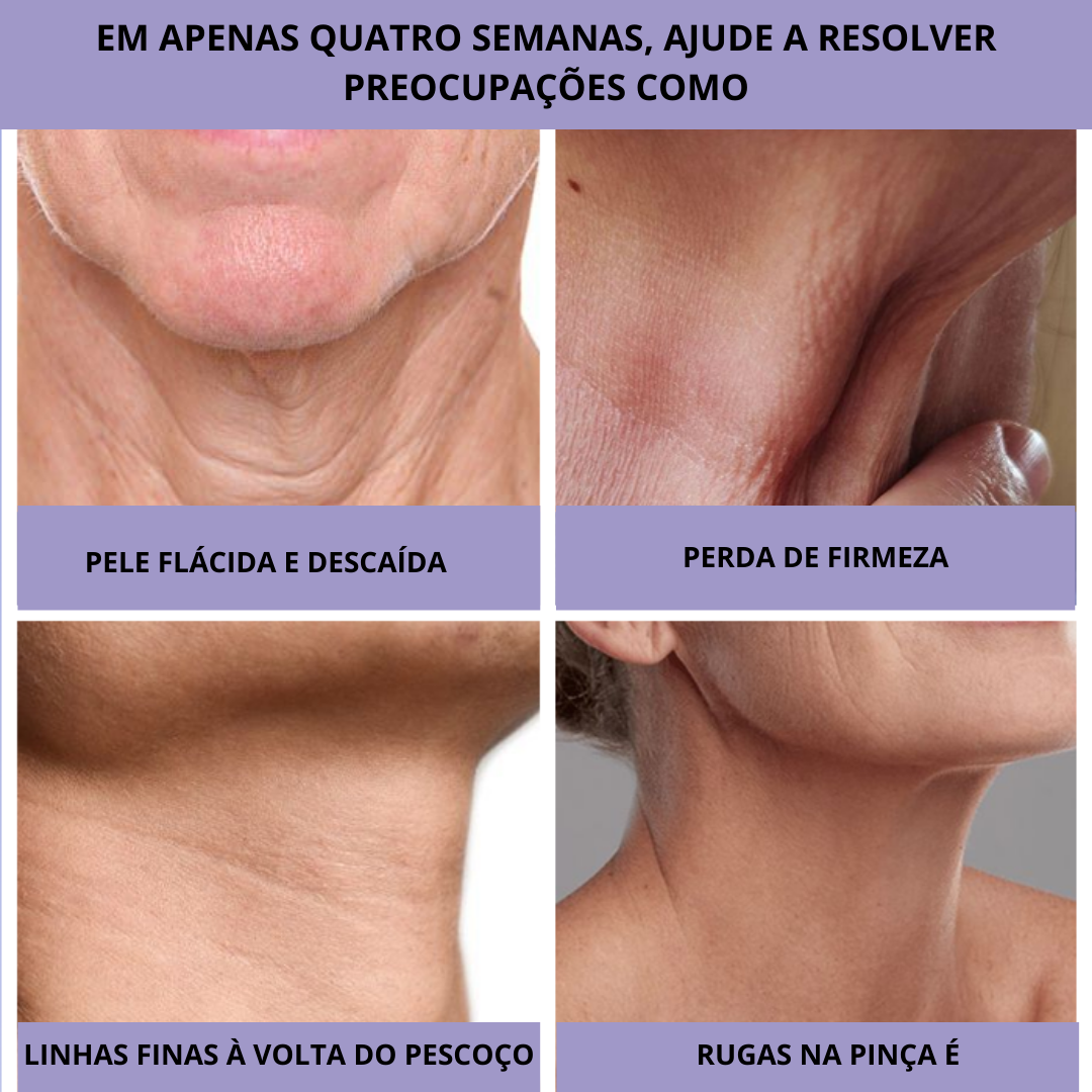 Creme Reafirmante e Tensor para o Pescoço para Peles com Rugas
