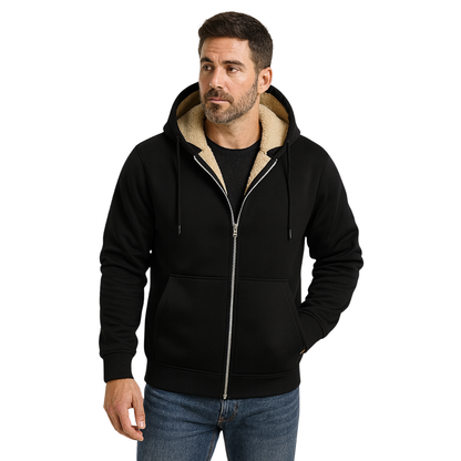 Casaco com Capuz e Fecho Total para Homem