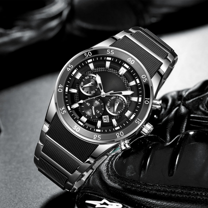 Relógio de quartzo multifuncional resistente à água para homem®