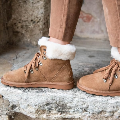 Botas de Camurça Acolchoadas com Interior Acolchoado para Mulher