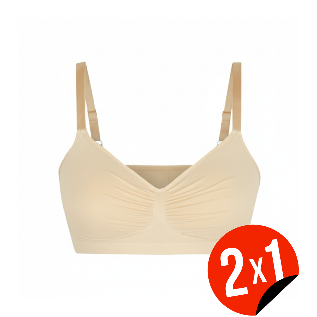 Soutien Modelador Feminino Sem Aros, Sem Enchimento e Com Cobertura Total (OFERTA 2X1)