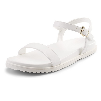 Sandália ergonómica de sola baixa para mulher