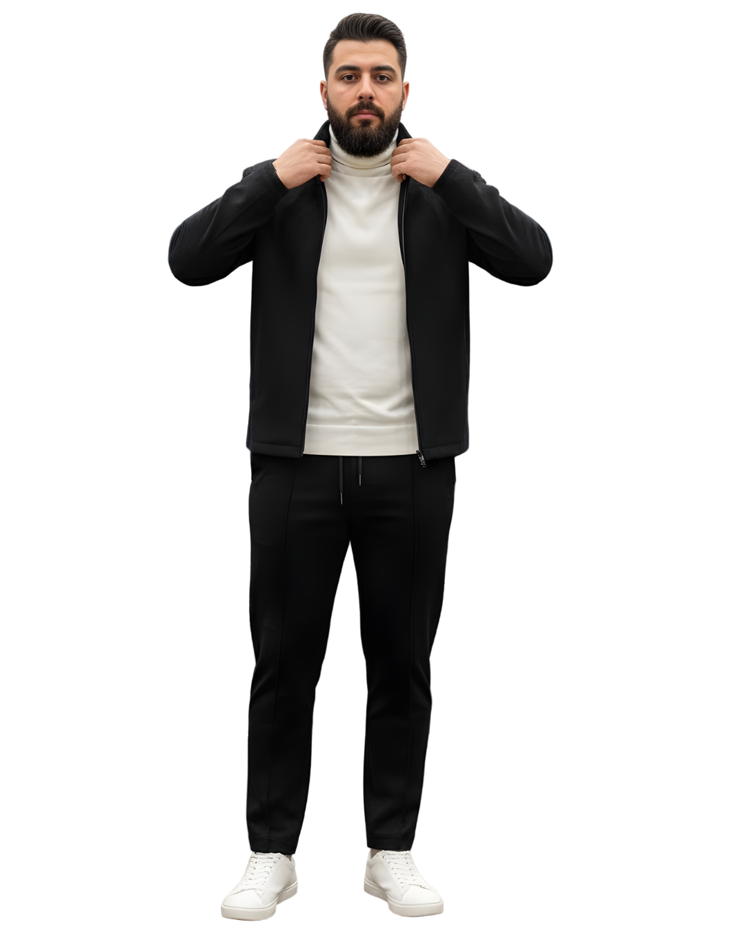 Conjunto Desportivo Bordado de Duas Peças de Alta Versatilidade para Homem