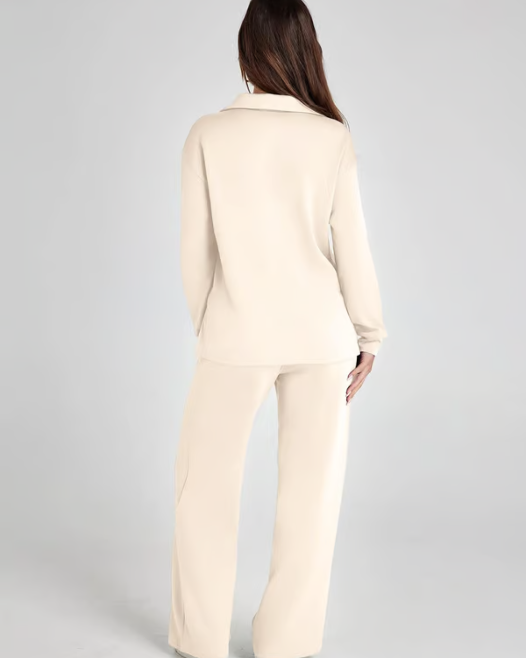 Conjunto Feminino de 2 Peças - Roupa Casual com Moletom de Manga Longa