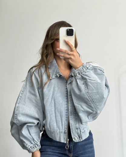 Casaco jeans feminino