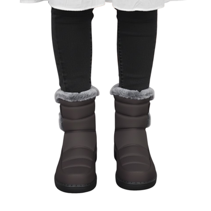 Botas de Neve Impermeáveis com Forro Térmico para Mulher