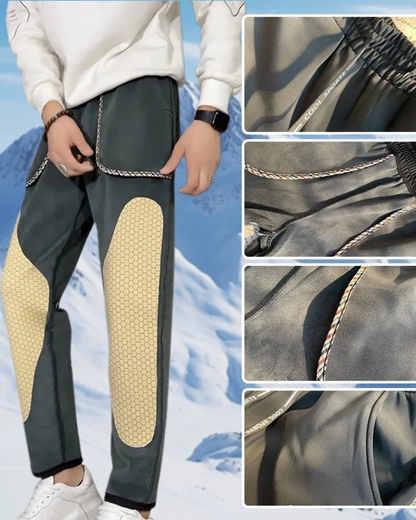 Calças desportivas impermeáveis e quentes para o inverno