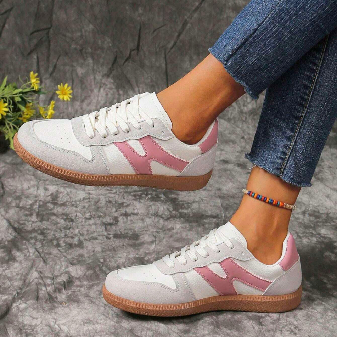 Sapatos Casuais Ergonômicos Bicolor para Mulher