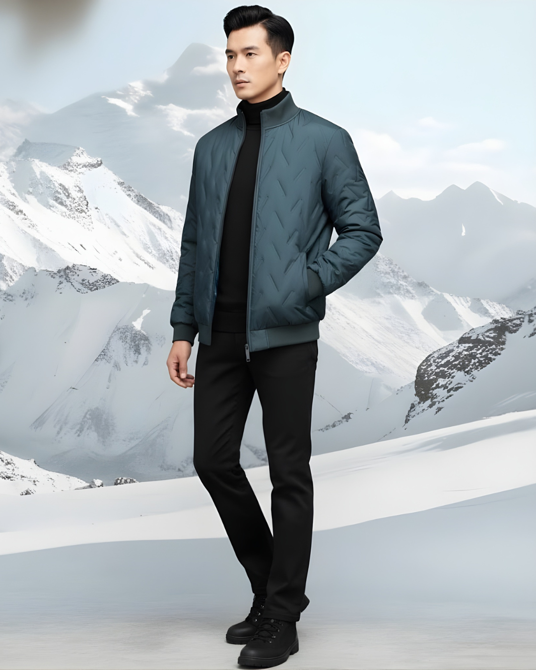 Casaco bomber acolchoado para homem