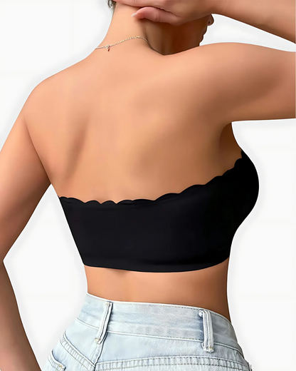 Soutien Confortável e Respirável com Fecho de Ilhós e Pormenor de Folhos (OFERTA 2X1)