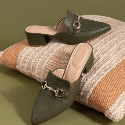 Mocassins com salto para mulher