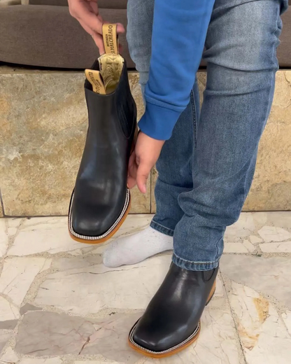 Botas de couro Premium para homem