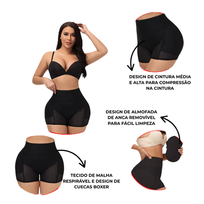 Calcinha Modeladora para Aumentar as Nádegas com Almofadas Ocultas sem Costuras
