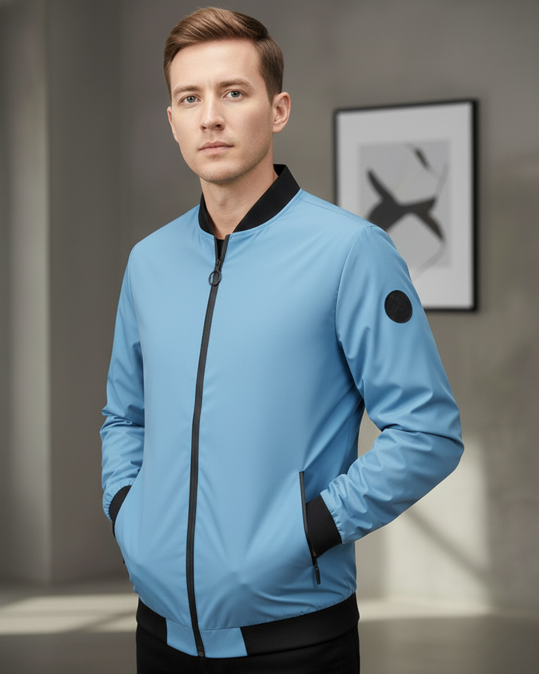 Casaco para Homem Resistente ao Vento para Atividades ao Ar Livre