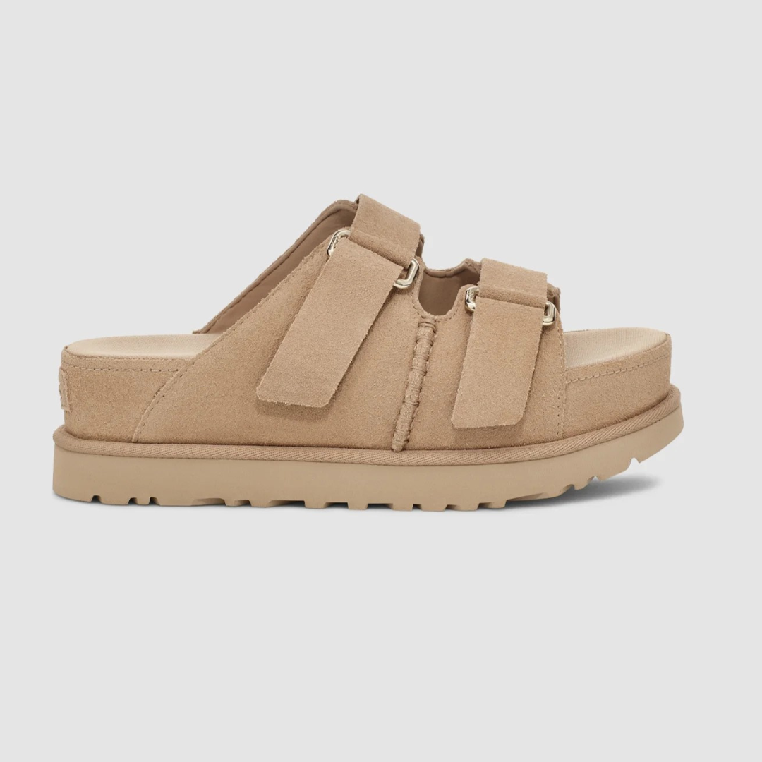 Sandálias com sola antiderrapante e tiras duplas ajustáveis